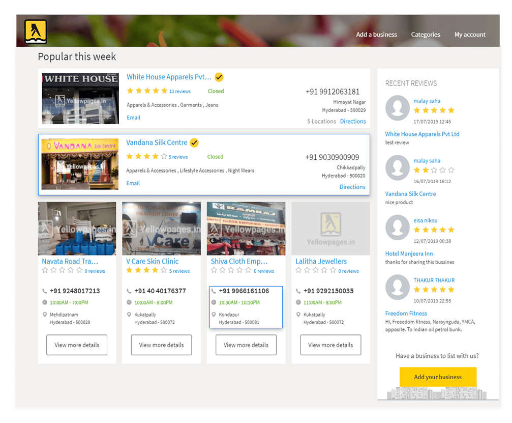 Listing Data Field