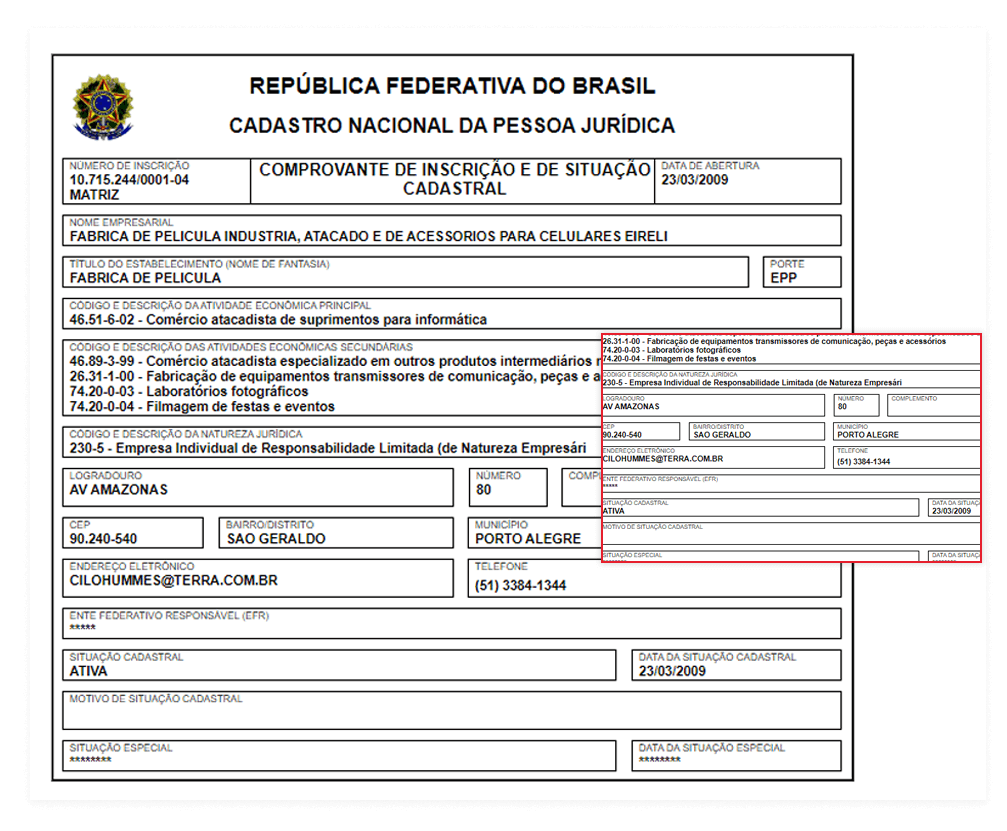 Receita Federal do Brasil Data Scraping Using CNPJ Number